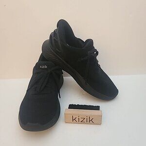 Kizik Women's Athens Sneakers Size W 9 Wide/M 7.5 Wide Black on Black